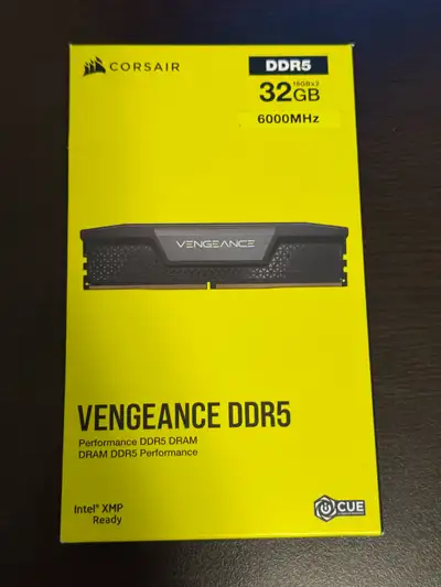 CORSAIR Vengeance DDR5 RAM 32GB (2x16GB) 6000MHz CL30, View more