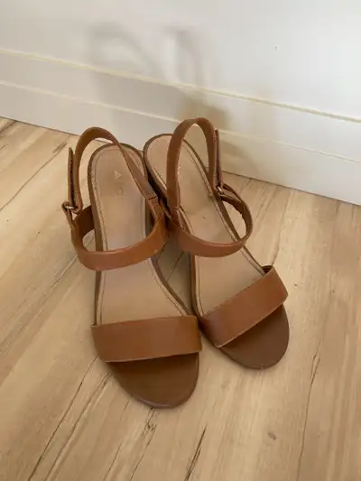 Brown Block Heels - Size 7.5 / 8, View more