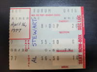 Vintage 1977 Al Stewart Concert Ticket Stub