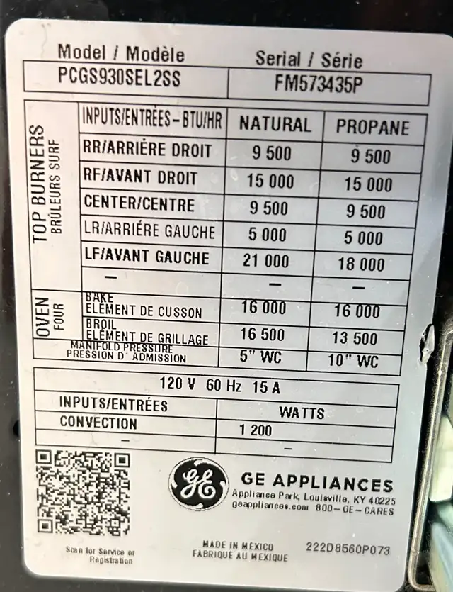 GE Profile™ 30" Smart Slide-In Front-Control Gas Range in Stoves, Ovens & Ranges in Markham / York Region - Image 5
