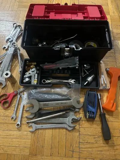 Toolbox with Assorted Hand Tools, View more