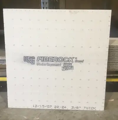 4X4-3/8" CGC FIBEROCK UNDERLAY, View more