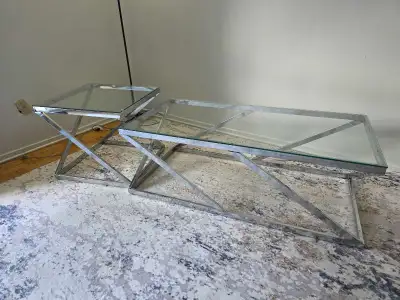 Glass Coffee & End Table, View more