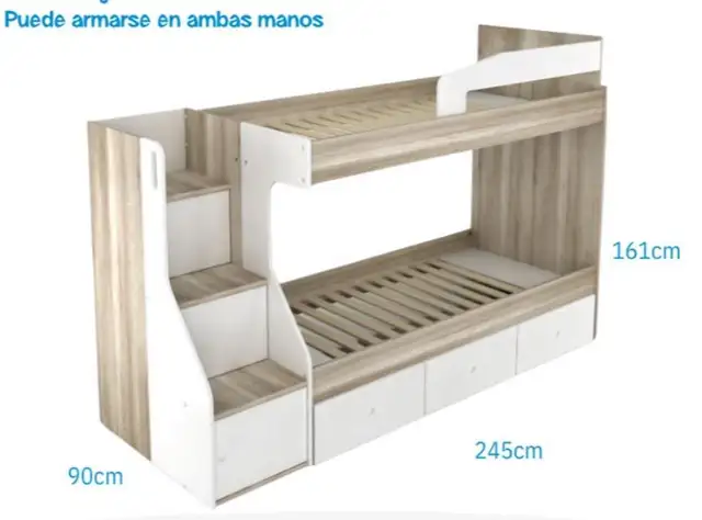 Twin Over Twin Bunk Bed with Lots of Storage 