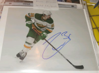 Mats Zuccarello signed 8x10 pictures Wild Hockey /Photos signées