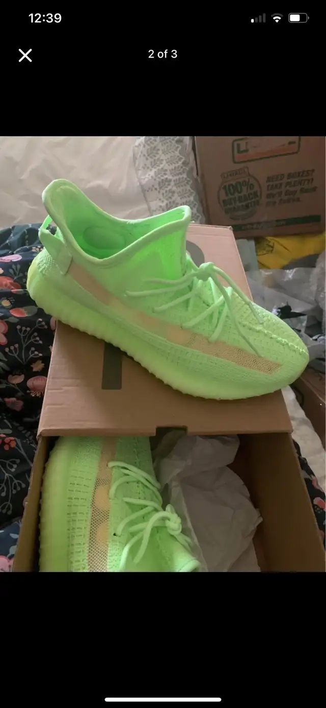 size 11 yeezy boost 350 v2 glow in Men's Shoes in London - Image 3