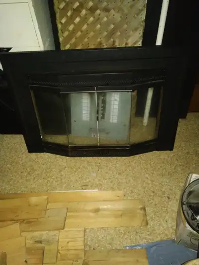 Glass Bifold Fireplace Doors $30, View more