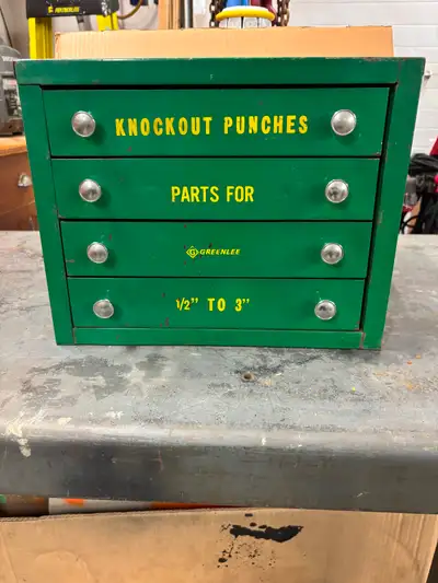 Vintage Greenlee cabinet, View more