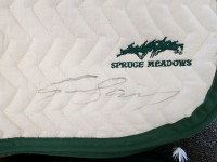 Autographed Eric Lamaze saddle pad