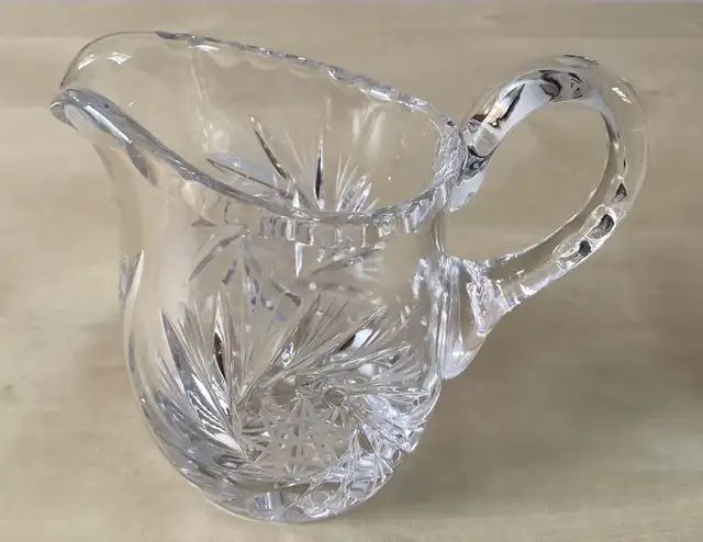 PRICE DROP! Crystal Pinwheel Creamer Pitcher in Kitchen & Dining Wares in West Island - Image 2