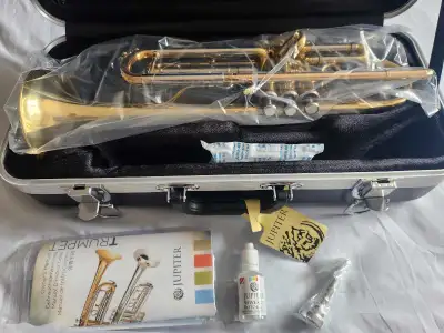 We bought this trumpet for our son, but he never tried it, he is sticking with the saxophone. It's b...