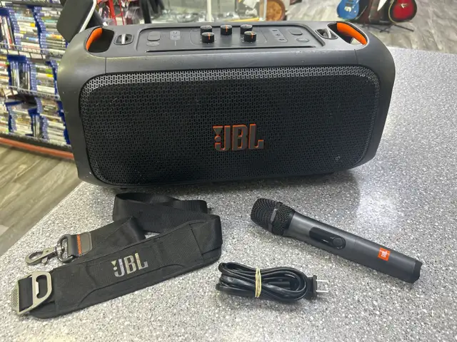 JBL Partybox On The Go Essential Bluetooth Speaker With Mic in Speakers in Oshawa / Durham Region - Image 3