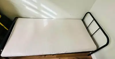 Twin Bed Frame + Memory Foam Mattress, View more