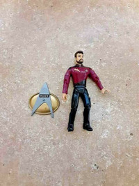 RIKER 1992 Star Trek The Next Generation Playmates Action Figure