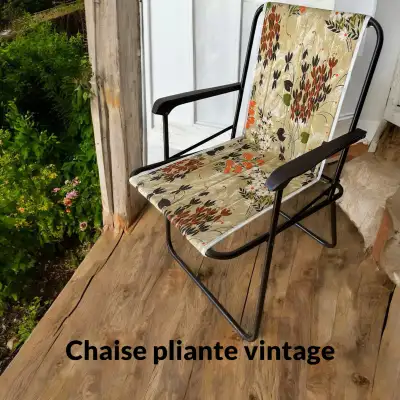 chaise pliante vintage, View more