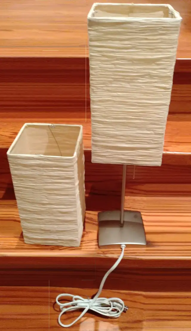 TABLE LAMP (1x) --- IKEA (ORGEL VRETEN) --- Rice Paper Shade !! in Indoor Lighting & Fans in Mississauga / Peel Region - Image 4