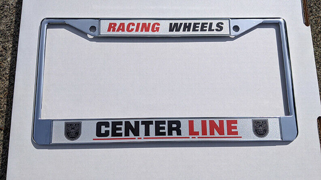Center LIne Racing Wheel License Plate Frame in Other in Edmonton