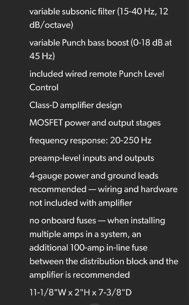 Rockford Fosgate car audio amplifier  in Stereo Systems & Home Theatre in Lethbridge - Image 4