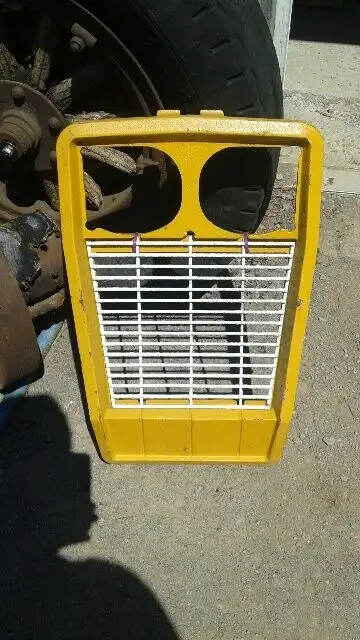 ANTIQUE CAST IRON LAWN TRACTOR GRILL, View more