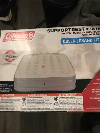 Coleman queen air mattress (BRAND NEW), View more
