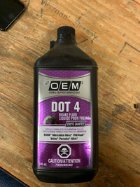 OEM Dot 4 Brake fluid for European Vehicles - UN-opened 