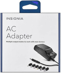 Insignia 7 Tip AC Adapter. Universal Charger. Multiple Voltage