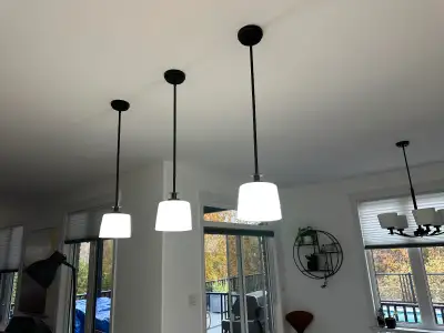3 Pendant lights, View more