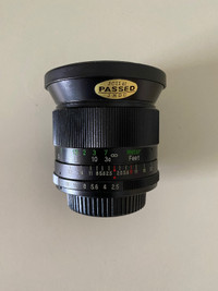 Vivitar 28mm f2.5 Manual Focus Lens With M42 to Canon EF Adapter