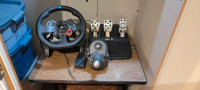 PS4, PS5 / PC Logitech G29 gaming wheel, pedals, & shifter