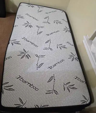 Twin Mattress and bed frame , View more