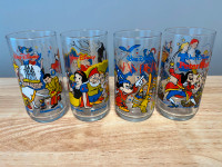 All 4 Vintage McDonald's Disney Collectors Cups