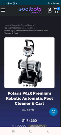 Polaris p945 robotic pool cleaner