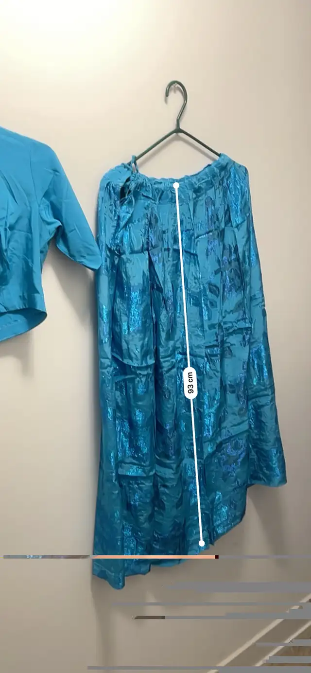 Ocean Blue Lehenga 3 pc in Women's - Dresses & Skirts in Oshawa / Durham Region - Image 4