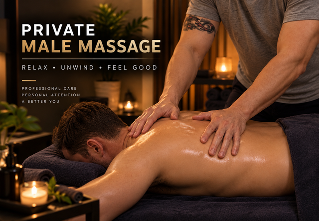 MALE MASSAGE THERAPIST  | PRIVATE HOME BASED  STUDIO