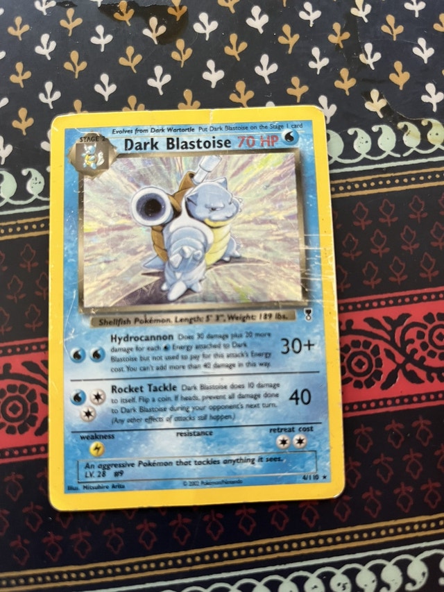 Vintage “Dark Blastoise” Pokémon Card Arts & Collectibles Calgary
