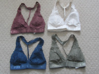 4 Gently Used Bralettes From Pink (Victoria's Secret) - Size S