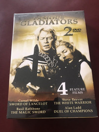 2 x DVDs: « Famous Gladiators » - BNIB 