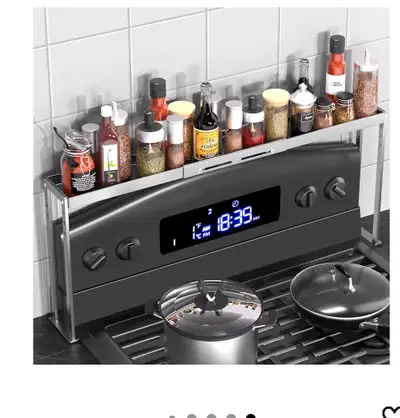 New Adjustable Stove Top Shelf, spice rack , View more