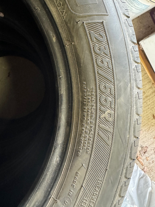 4 pneus été / 4 Summer tires Michelin 235 55 R 17 in Tires & Rims in Gatineau - Image 2