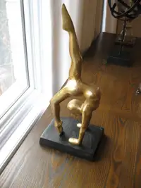 Gold Yoga Pose Figurine Home Decor Pincha Mayurasana Pose