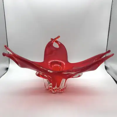 MCM Large Canadian Art Glass Centrepiece Bowl Lorraine?, View more