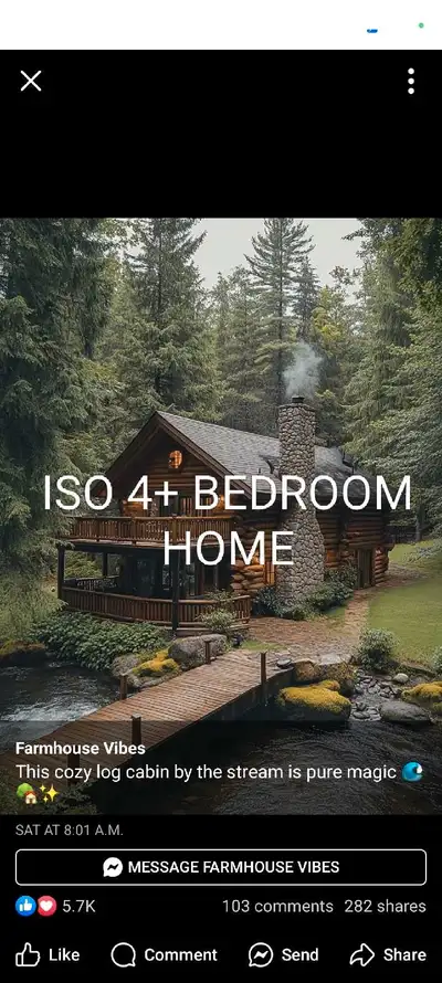 ISO 4+ Bedroom Home, Great References, Working Professionals