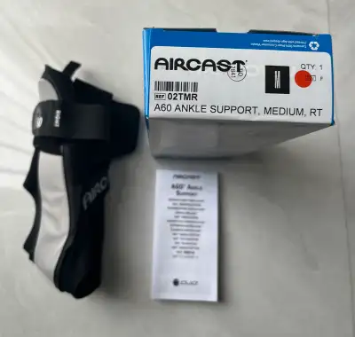 Aircast A60 Ankle Support Brace, Black, Size - Medium, Left and Right foot I have for sale both Left...