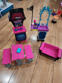 Assorted Monster High Doll Furniture