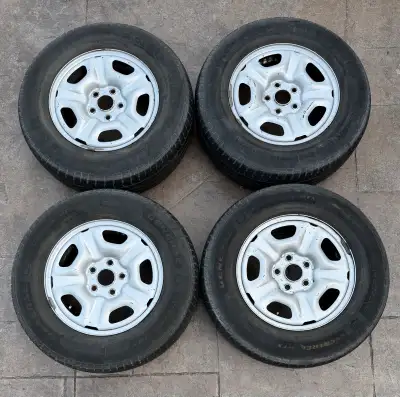 • General Tire Evertrek RTX All Season Tires 215/70 R 15 • Rims are 6JJx15 ET34 with bolt pattern 5...
