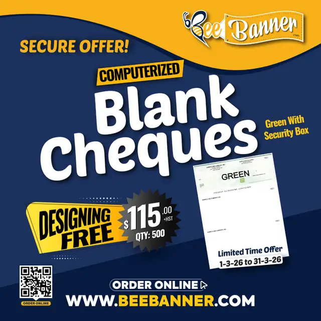 Computerized Blank Cheques – Secure Printing65712755773313120