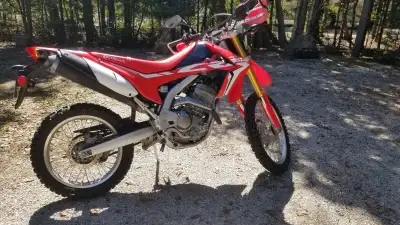 2018 Honda 250L Enduro CRF only 2,600 Km's, 4 Stroke, runs excellent, Street Legal, Plated. Can incl...
