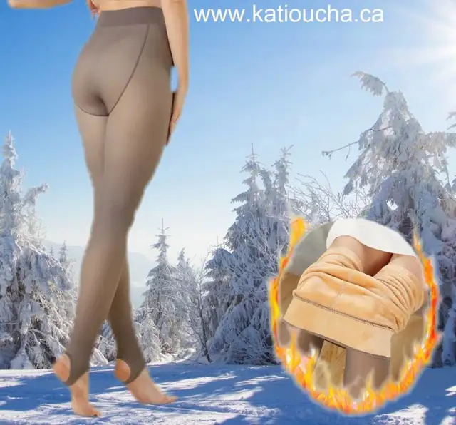 Leggings Thermiques Collants Chauds D'hiver faux Bas de Nylon... in Women's - Bottoms in City of Montréal - Image 2