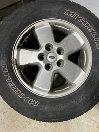 4 original Ford Rims with Michelin summer tires P235/70/R16