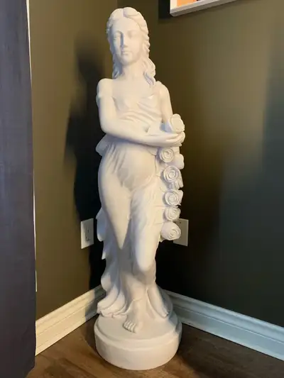 4FT GREEK MARBLE STATUE WEATHER & FROST RESISTANT, View more